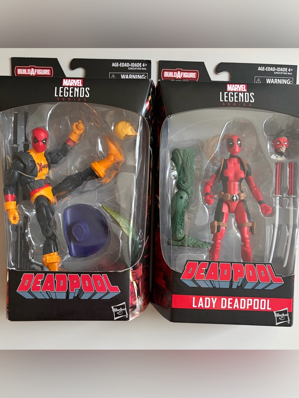 Marvel Legends Deadpool & Lady Deadpool Action Figures & BAF Set - NEW